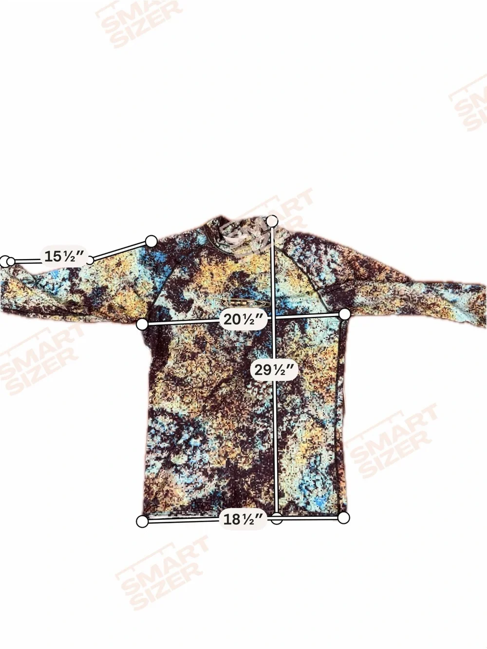 Riffe digi tek rash guard men's XXL